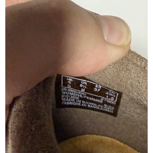 Clarks Airabell Sky Casual Slip-On Shoes Wedges Beige Women's Size 6.5 Suede - Picture 6 of 8